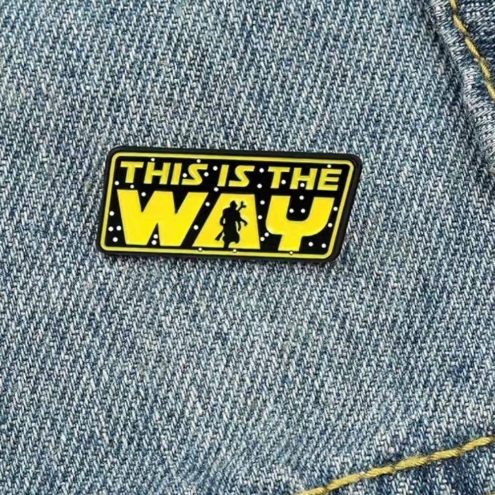 3/$25 “This Is The Way” Star Wars The Mandalorian Pin Badge Brooch